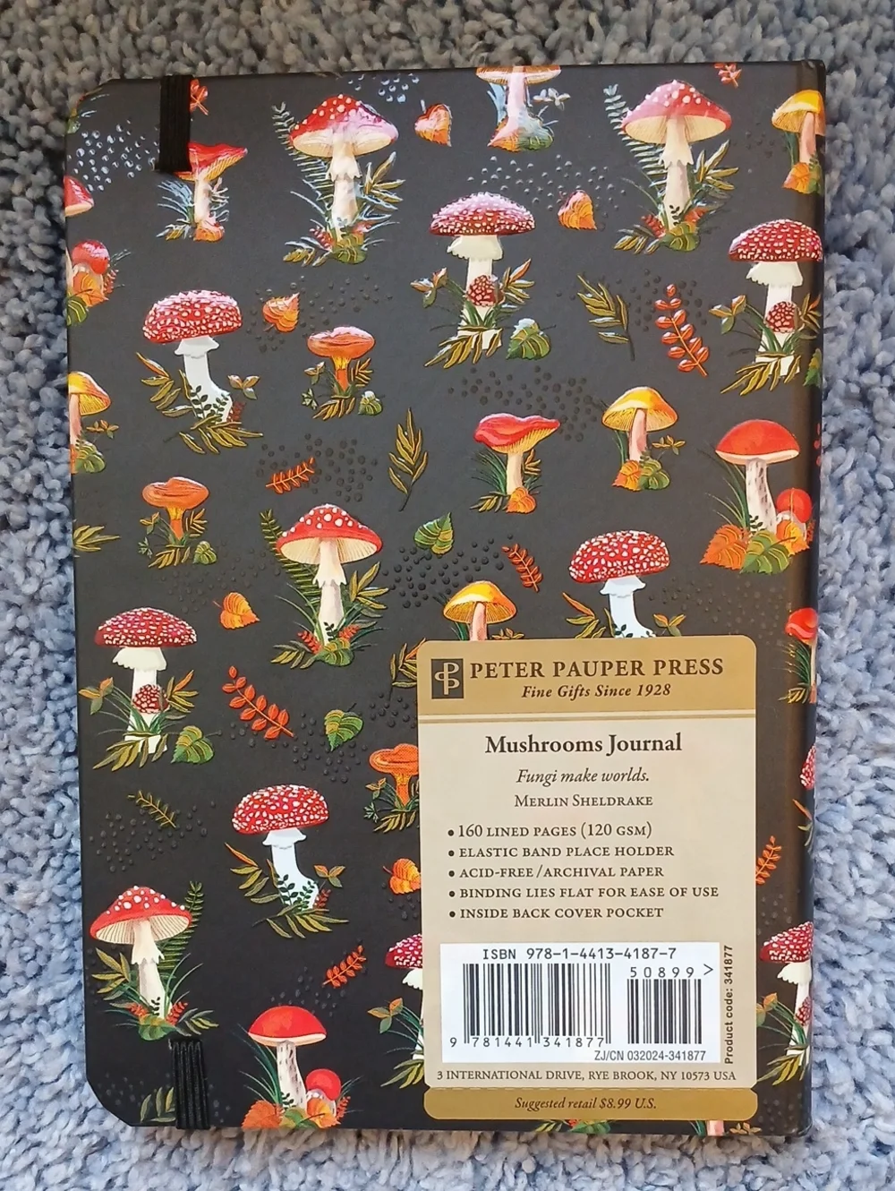 Peter Pauper Press Mushrooms Journal